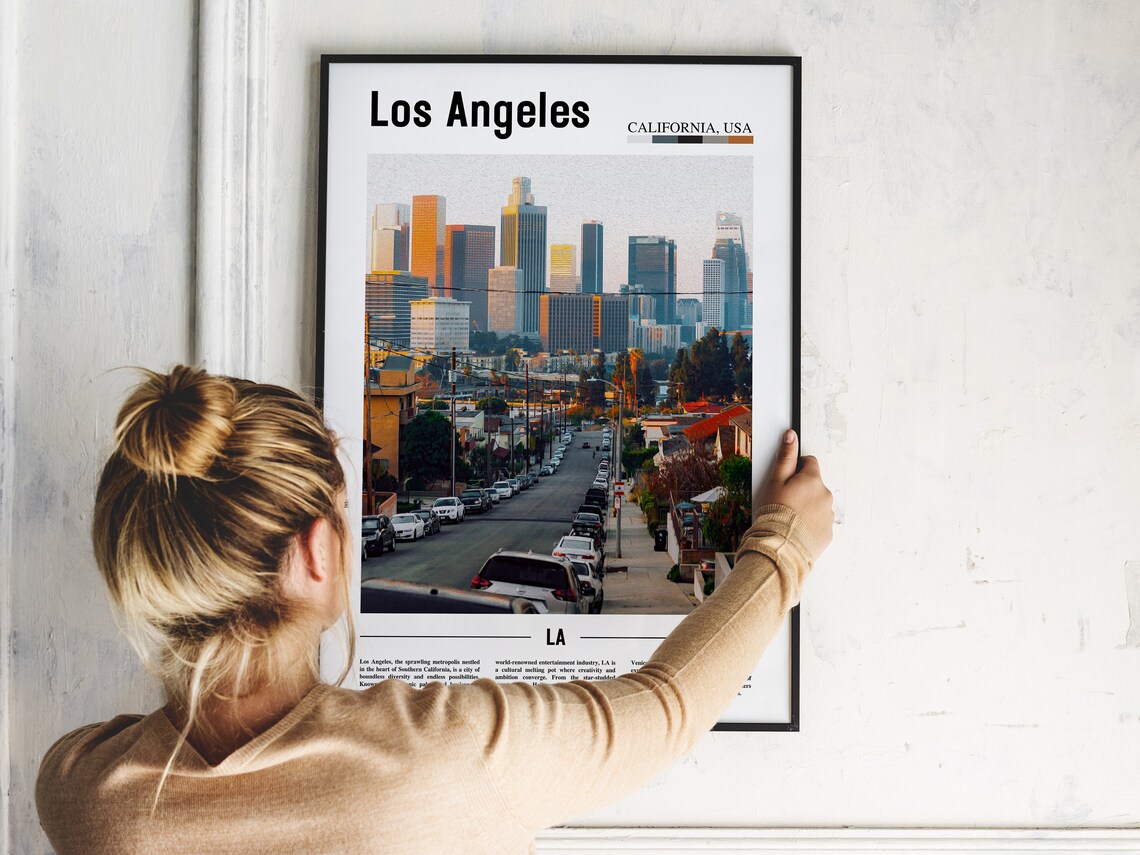 Los Angeles Print Los Angeles Poster Los Angeles Wall Art La Print La Poster La Wall Art La Photo - Image 5
