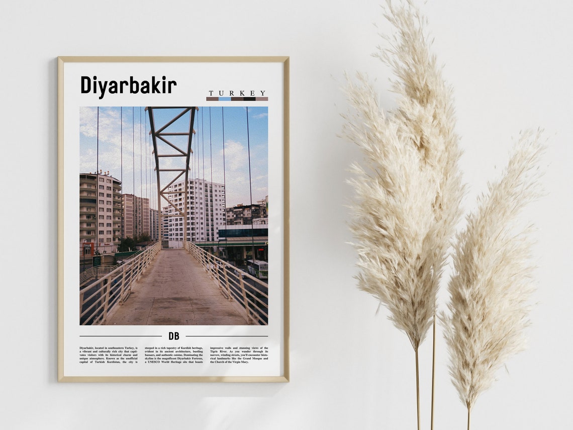 Diyarbakir Poster Diyarbakir Print Diyarbakir Wall Art Europe Photo Europe Poster Europe Print Travel Poster - Image 4
