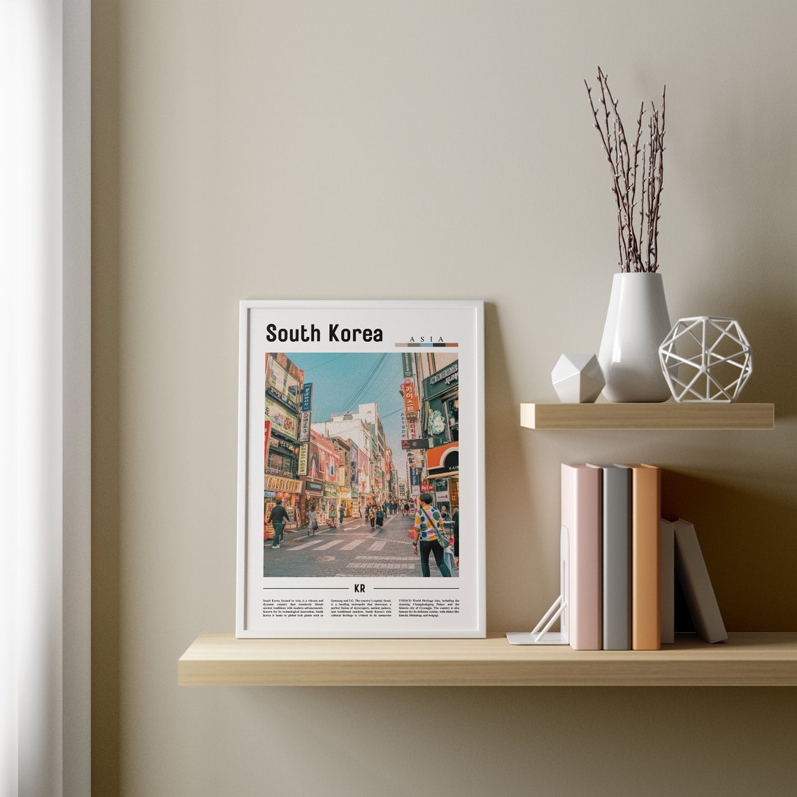 South Korea Minimal Travel Poster - Image 3