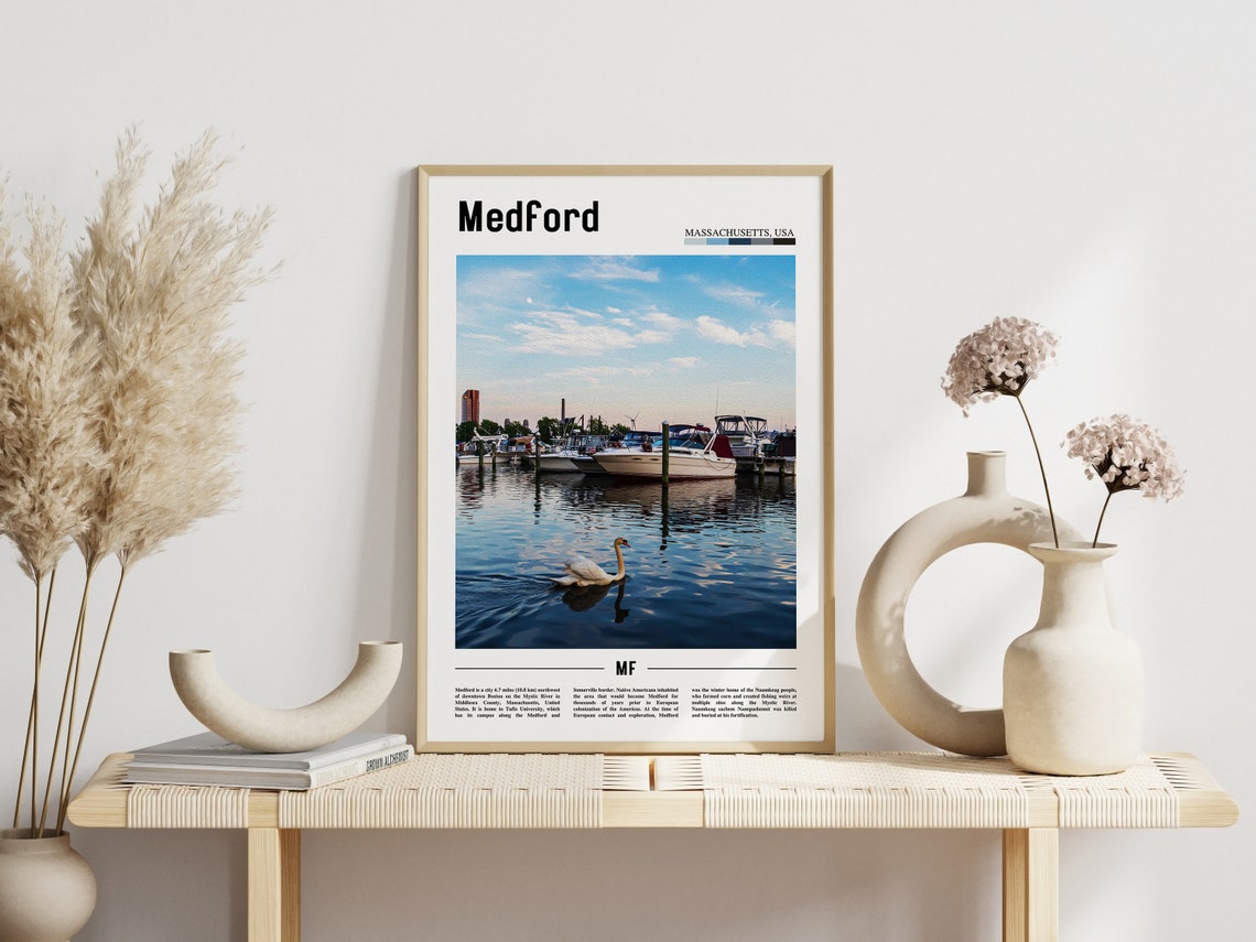Medford Poster Medford Print Medford Wall Art United States Photo United States Poster United States Print - Image 5