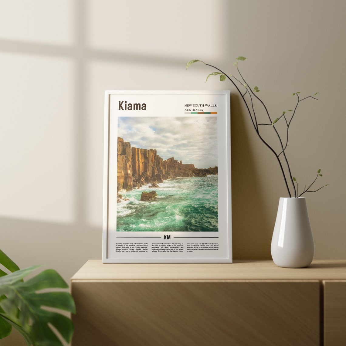 Kiama Print Kiama Poster Kiama Wall Art Oil Painting Poster Colorful City Print City Artwork Travel Artwork Travel Wall Art - Image 2