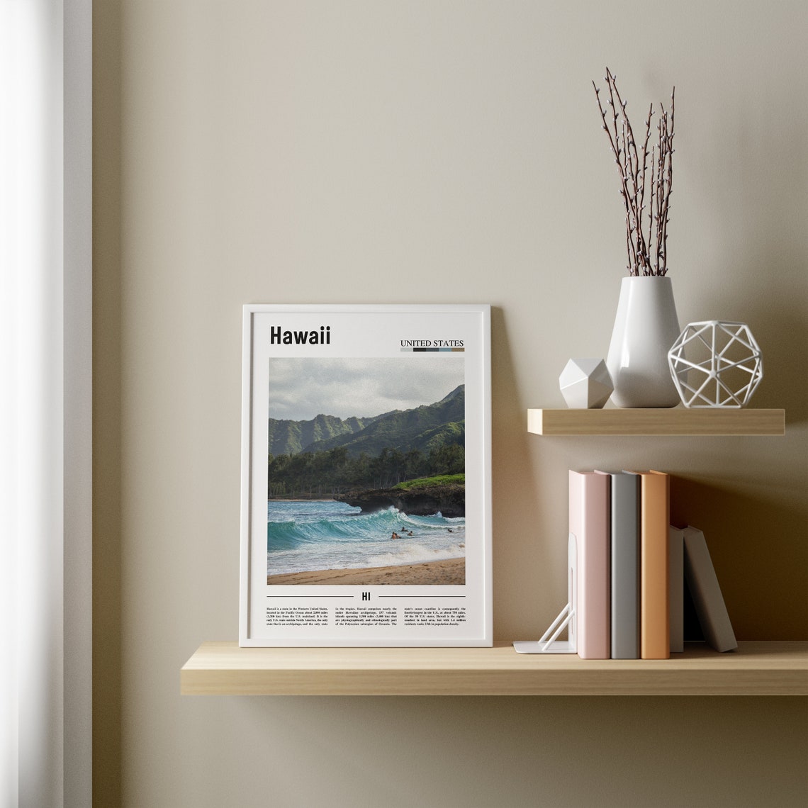 Hawaii Poster Hawaii Print Hawaii Wall Art United States Photo United States Poster United States Print Travel Poster - Image 3