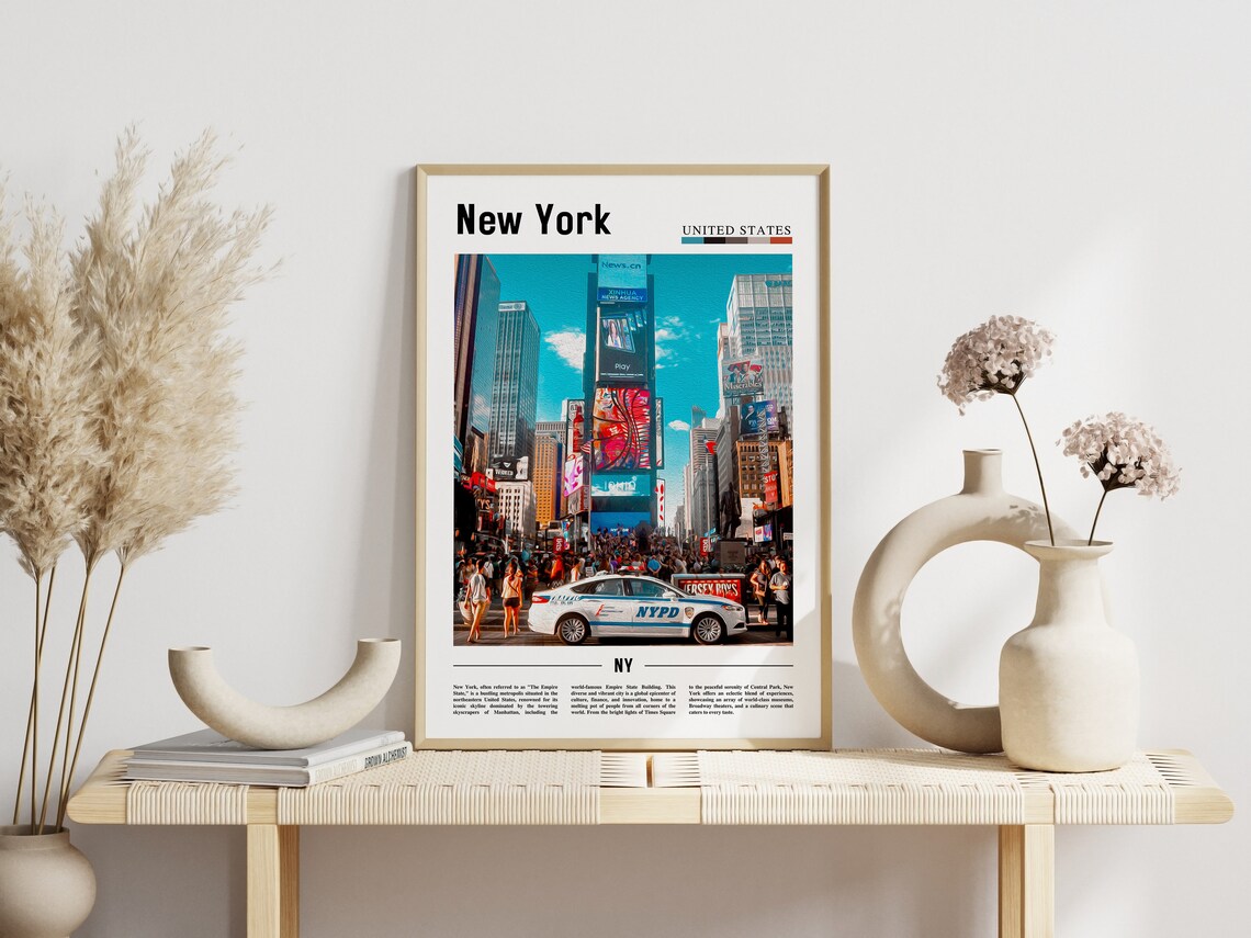 New York Travel Poster, NYC Photo Art Print - Image 6