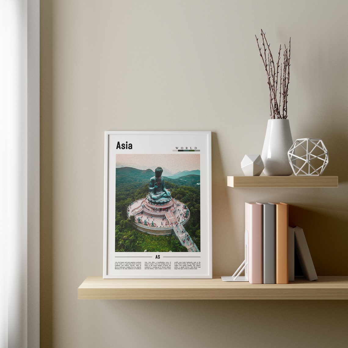 Asia Poster Asia Print Asia Wall Art Asia Print Asia Poster Asia Photo Minimal Travel Poster - Image 3