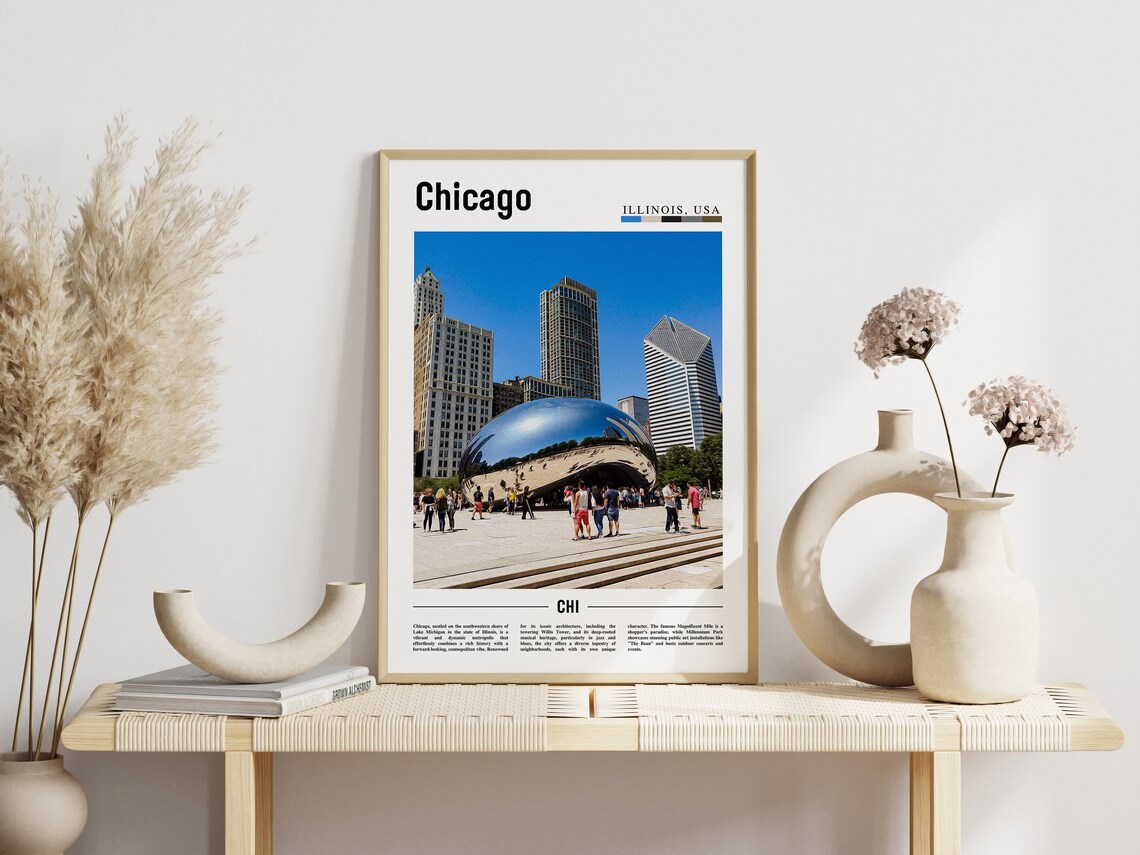 Chicago Travel Poster, United States Photo - Image 6