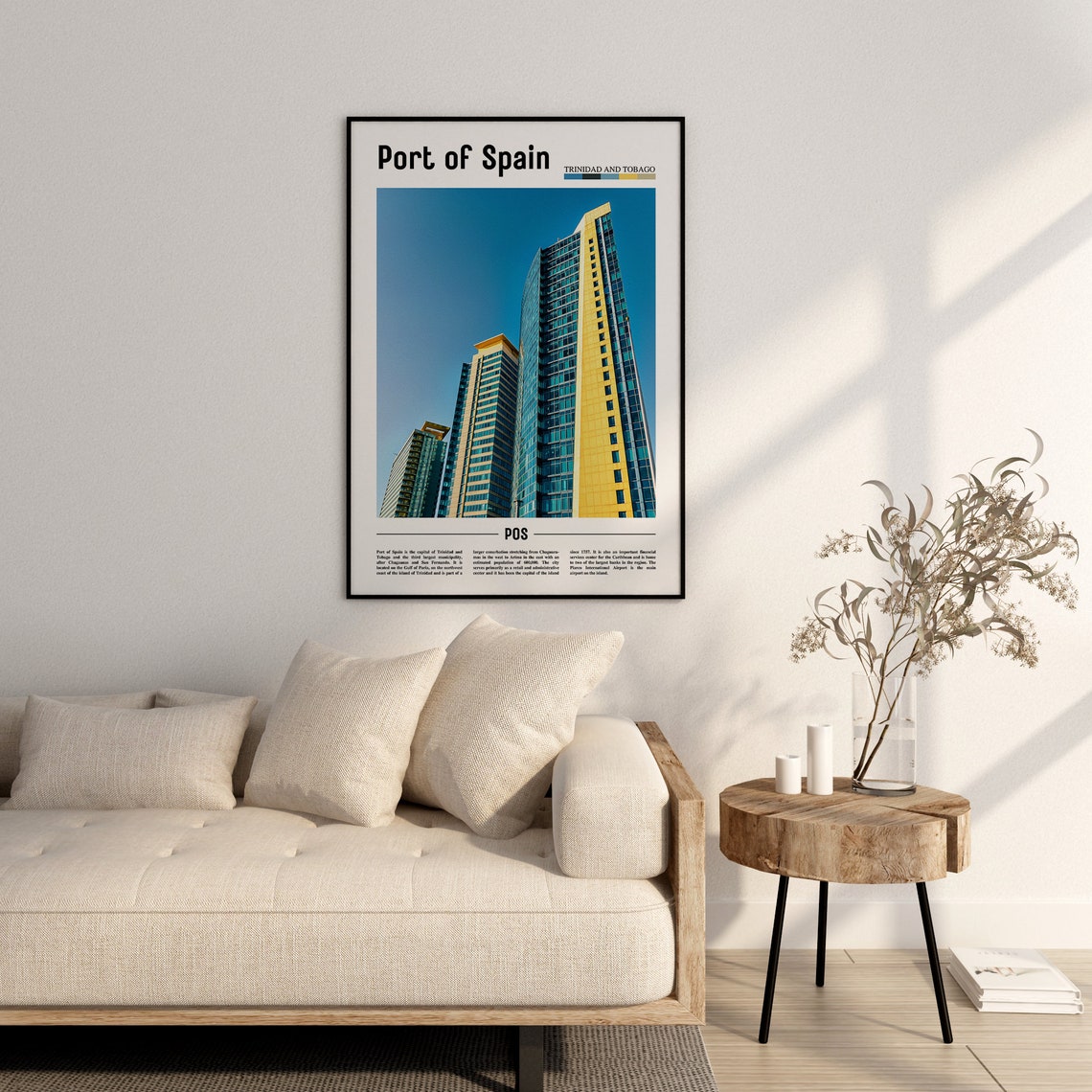 Port Of Spain Poster Port Of Spain Print Port Of Spain Wall Art Spain Photo Spain Poster Spain Print Minimal Travel Poster - Image 2