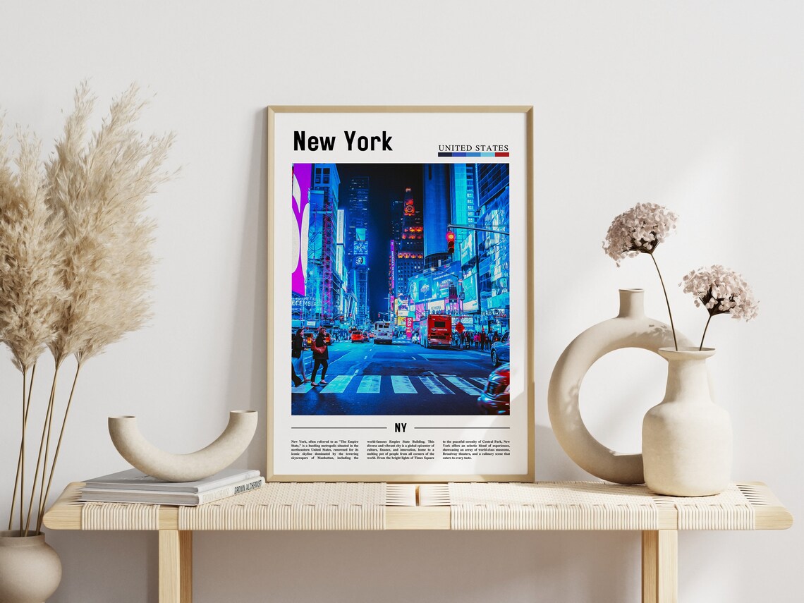 New York Travel Poster, City Wall Art Print - Image 6