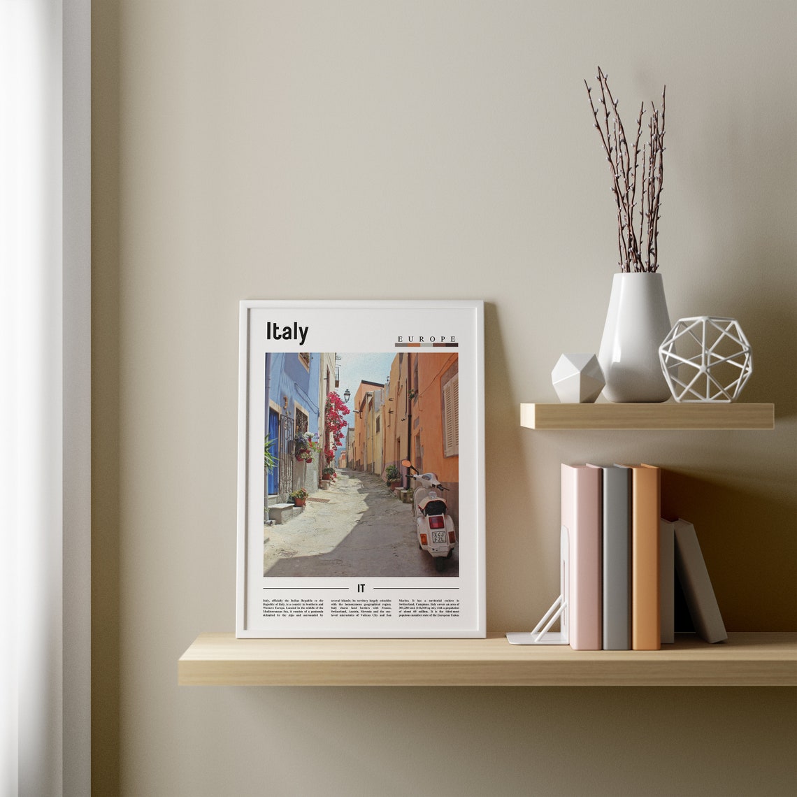 Italy Poster Italy Print Italy Wall Art Italy Photo Italy Poster Italy Print Italy Wall Art Minimal Travel Poster - Image 2
