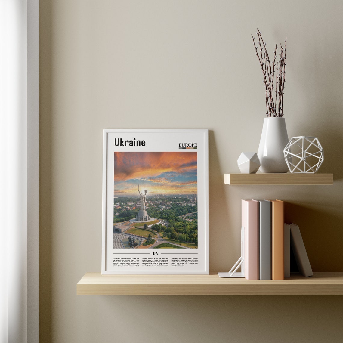 Ukraine Print Ukraine Poster Ukraine Wall Art Oil Painting Poster Colorful City Print City Artwork Travel Artwork Travel Wall Art - Image 3