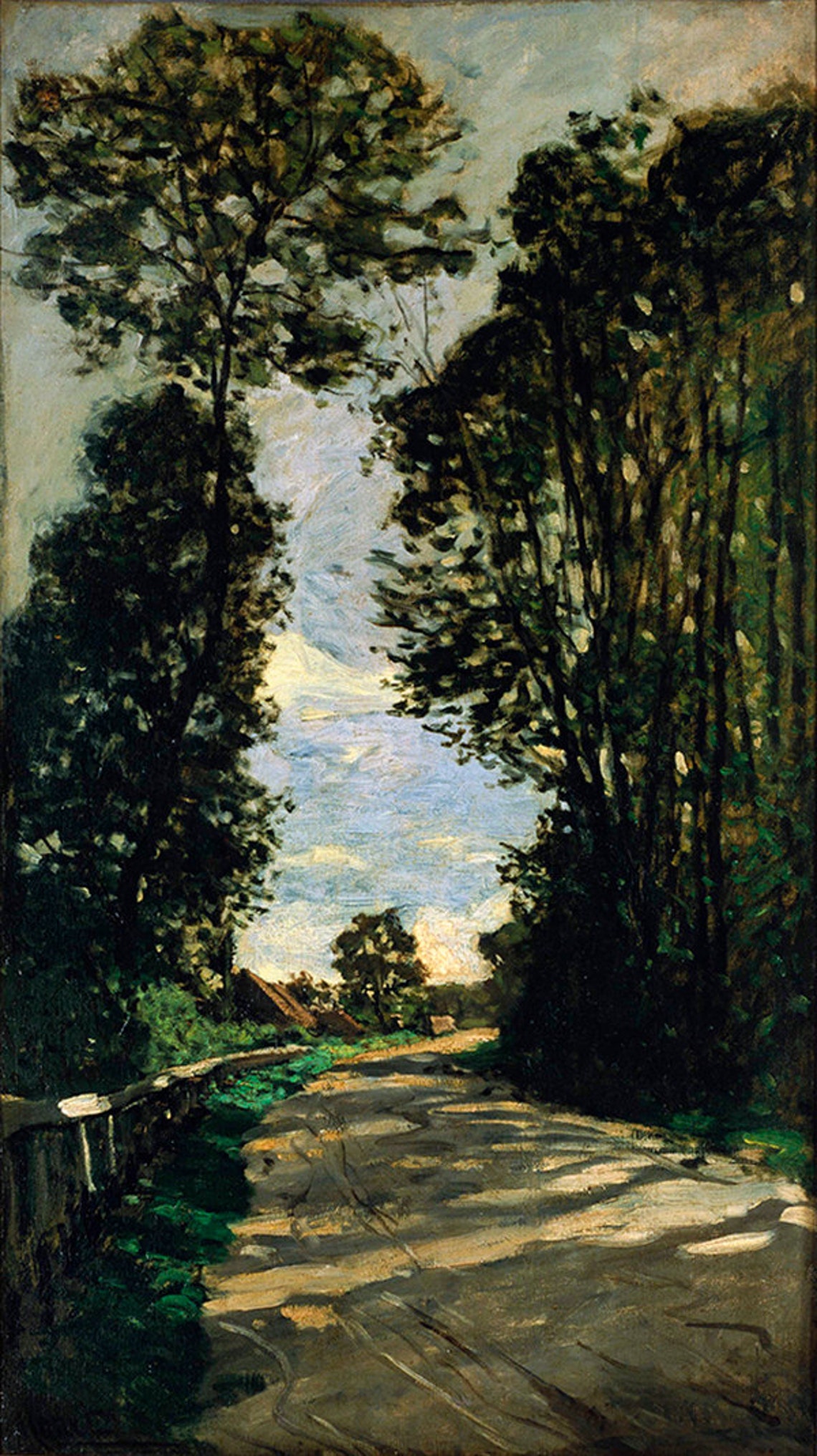 Claude Monet Farm Saint Simon Road 1864 Tree Lined Path Wall Art - Image 2
