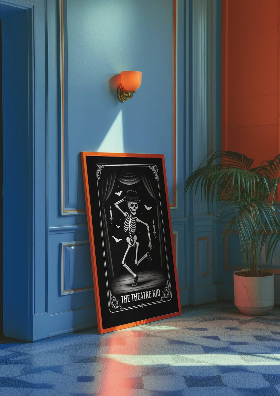 The Theatre Kid Skeleton Dancer Tarot Style Halloween Poster - Image 3