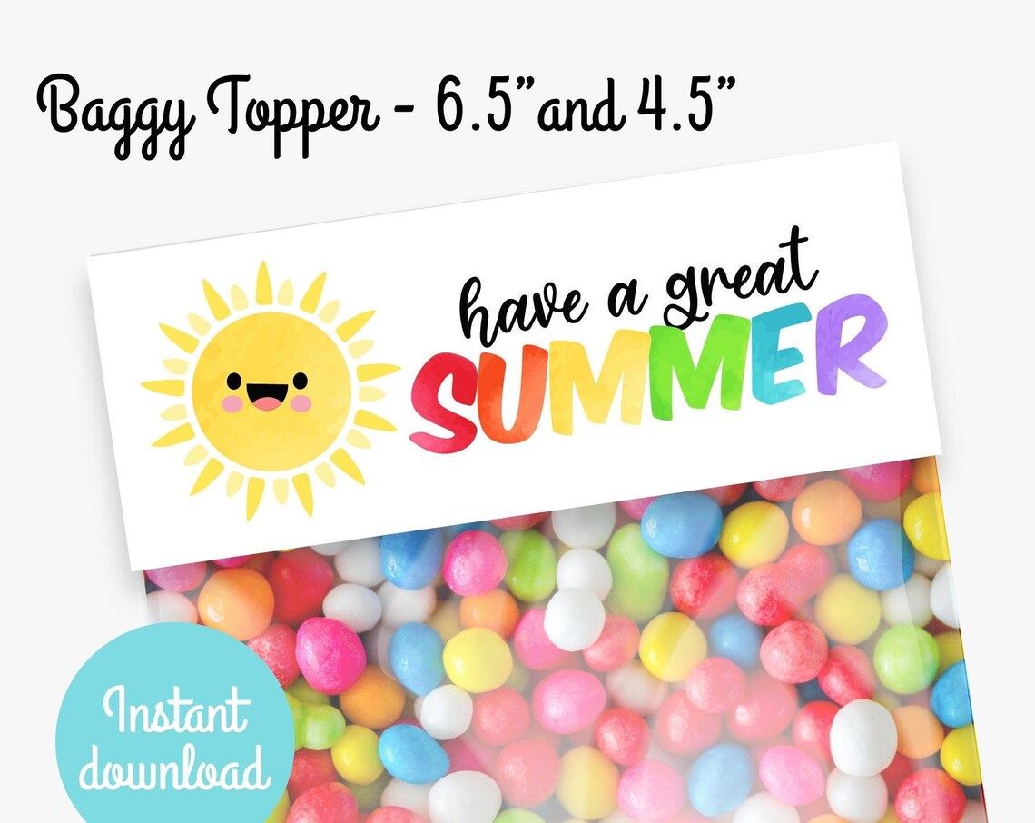 Have A Great Summer Rainbow Gift Tag Poster