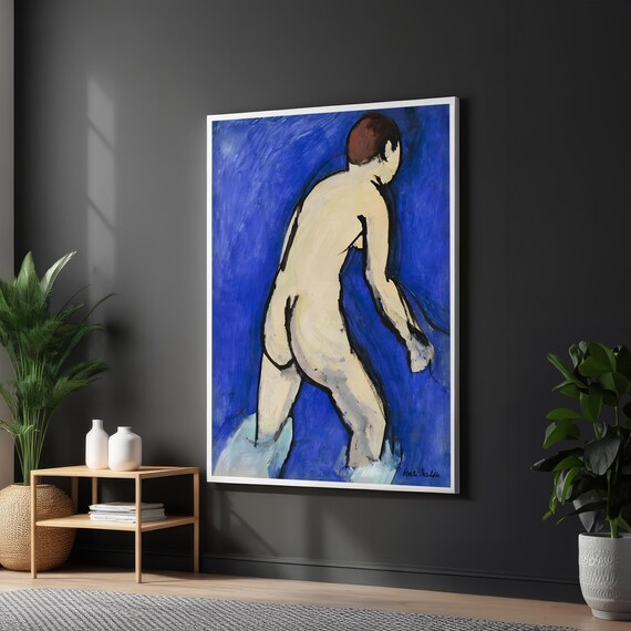 Henri Matisse Blue Nude Bather Figure Fauvist Classic Art Poster