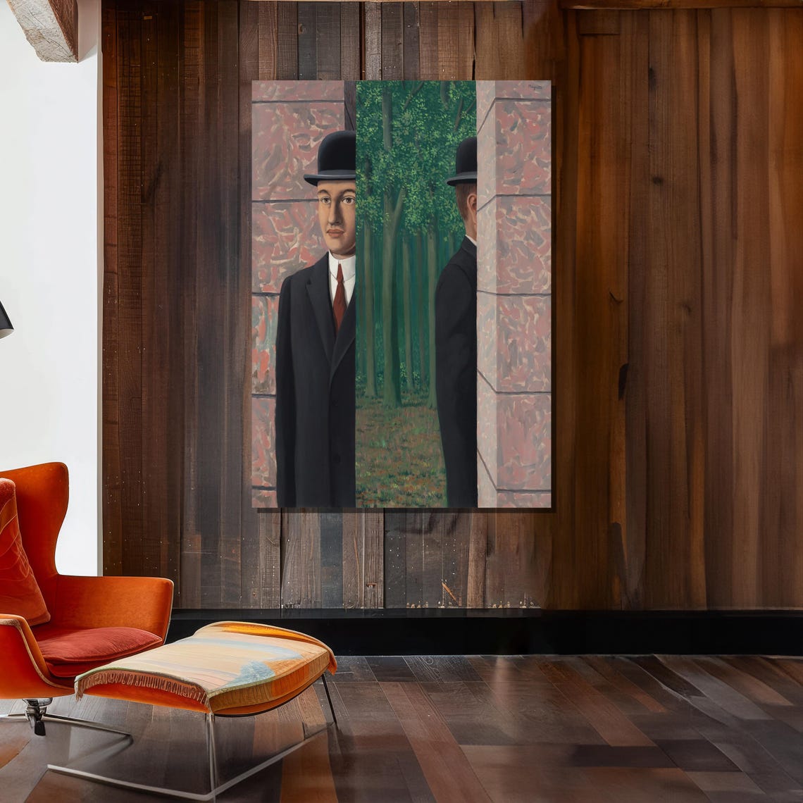 Rene Magritte Bowler Hat Man Surrealist Masterpiece Art Poster - Image 2