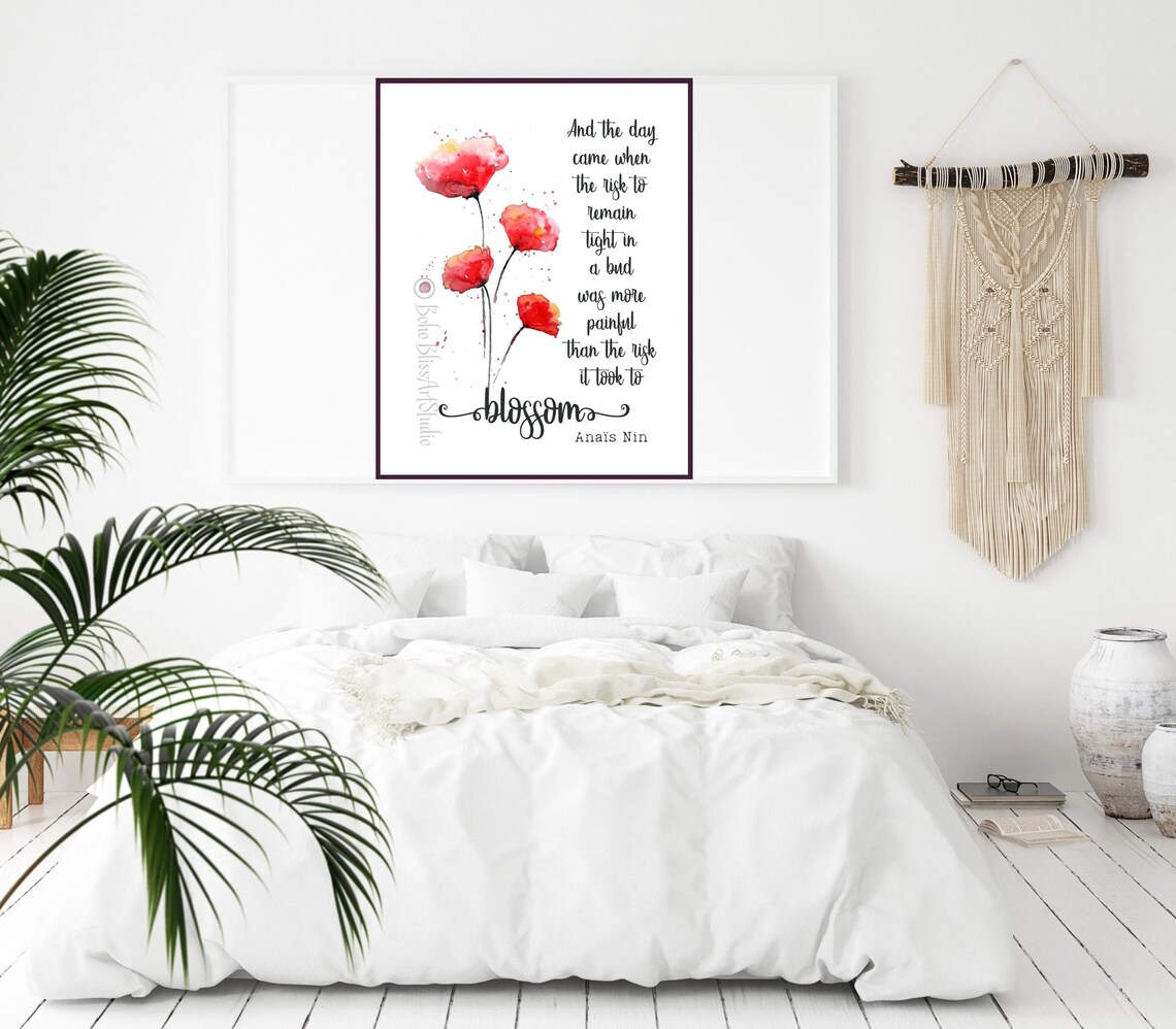 Anaïs Nin Quote, Inspirational Typography Art Print - Image 2