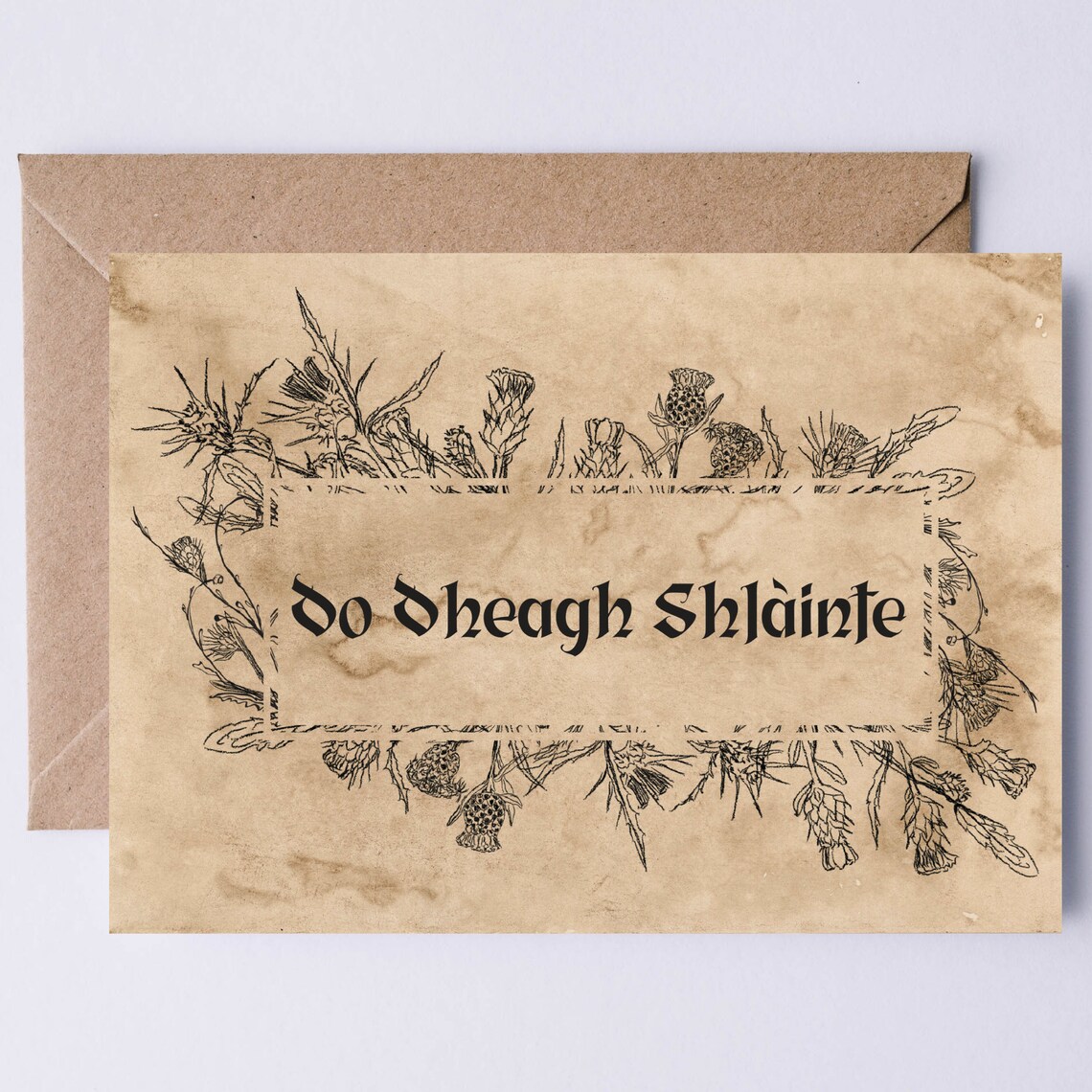 Do Dheagh Shlinte Scottish Gaelic Toast Quote Print