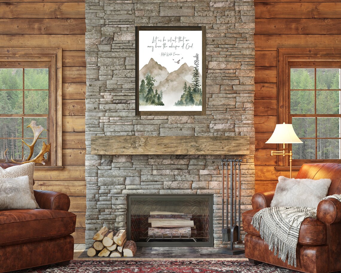 Ralph Waldo Emerson Quote Art Print, Nature Decor - Image 2