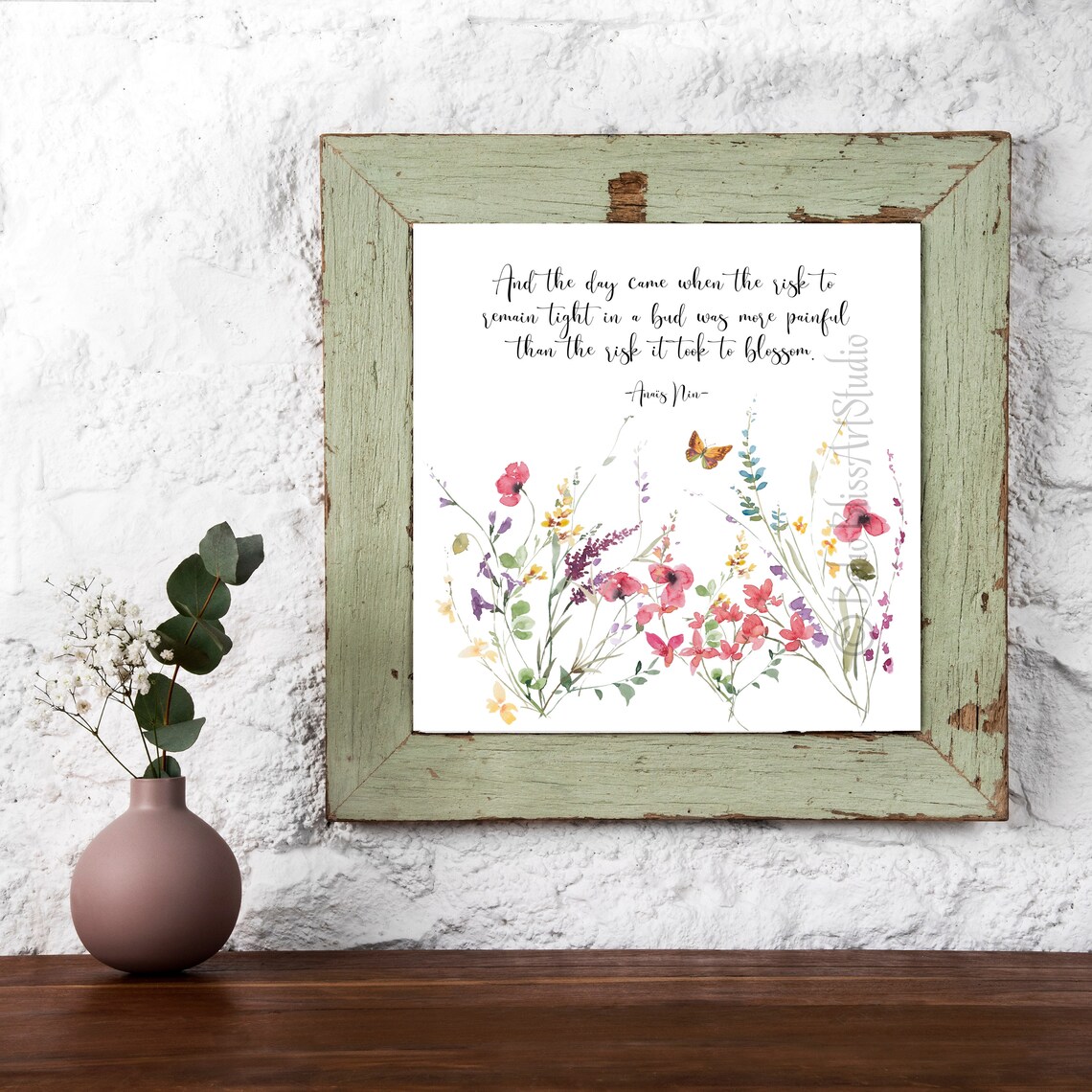 Anais Nin Quote Art, Inspirational Quote Wall Art Print - Image 2