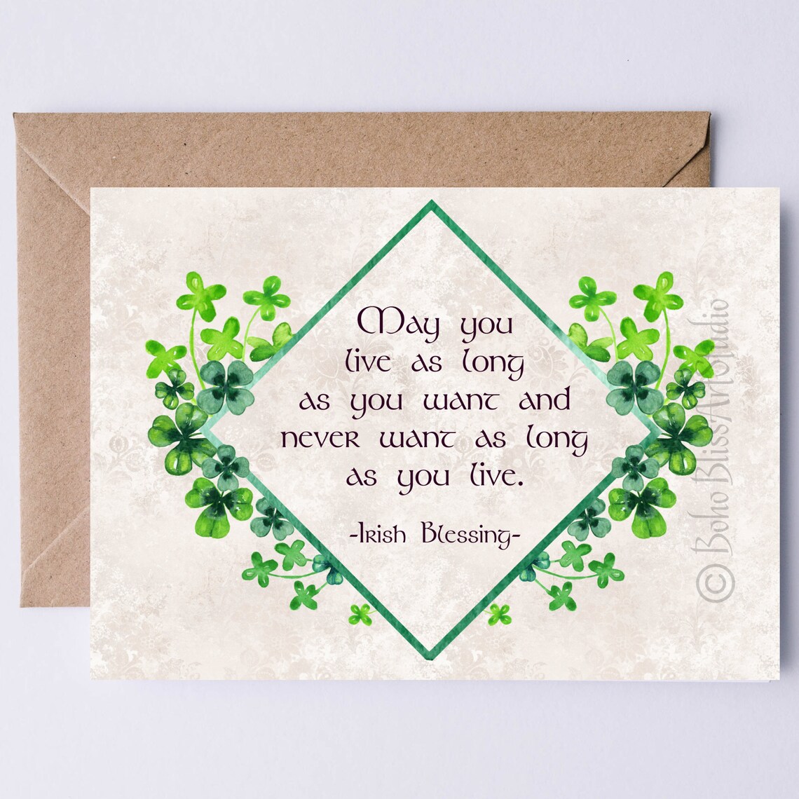 Irish Blessing, Ireland Wedding and Birthday Poster Print