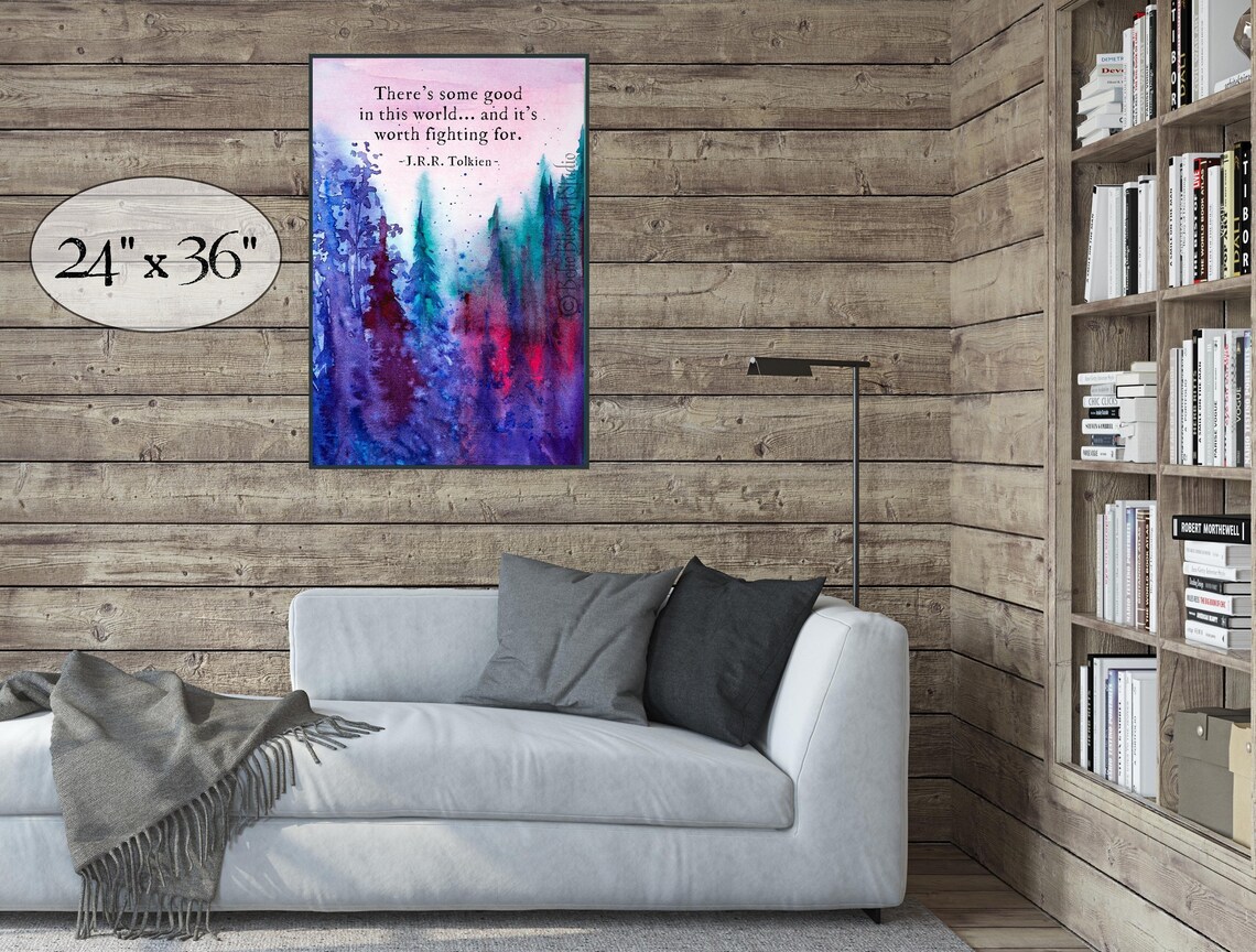J. R. R. Tolkien Quote Art, Inspirational Poster Print - Image 2