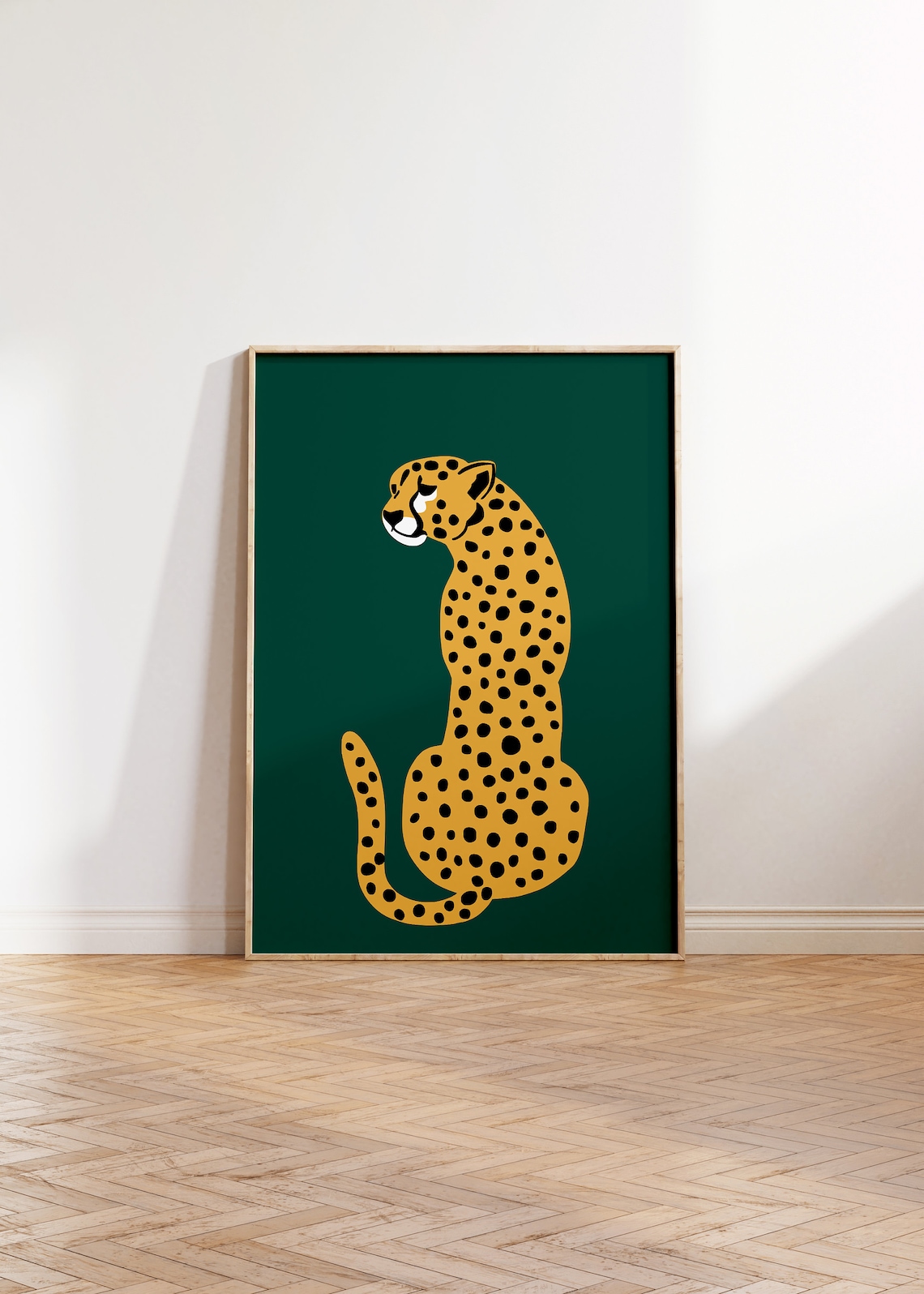Cheetah Leopard Feline Print, Jungle Animal Art - Image 3