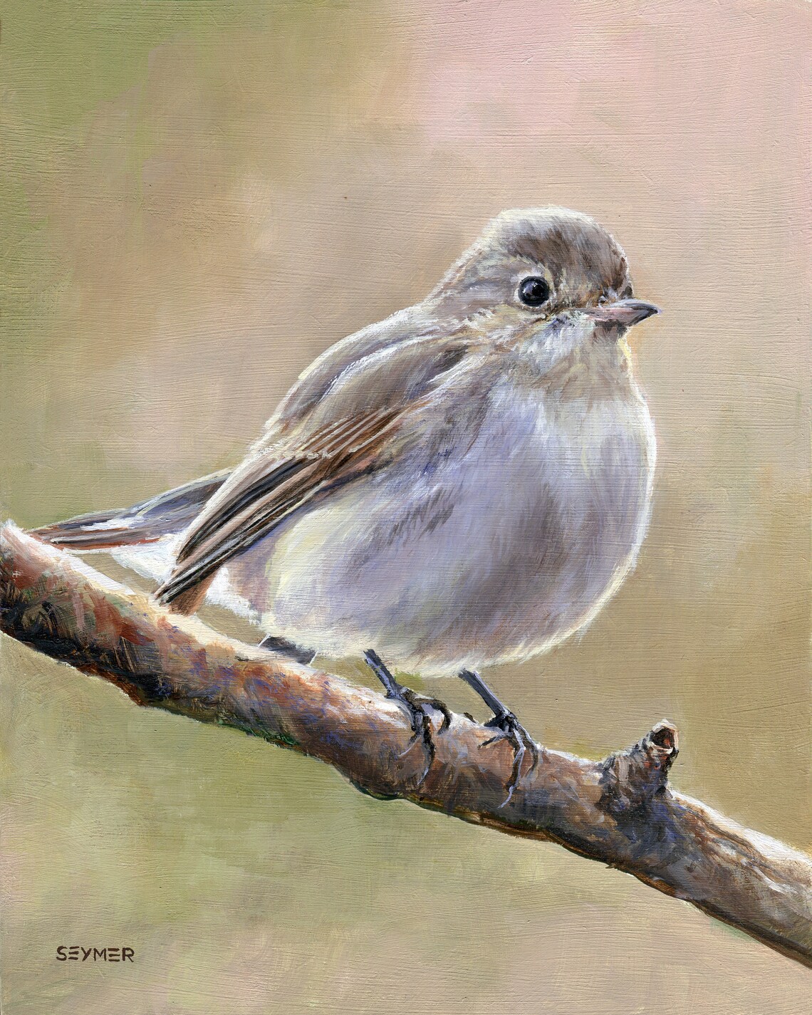Vintage Bird Oil Painting, Farmhouse Wall Art Print
