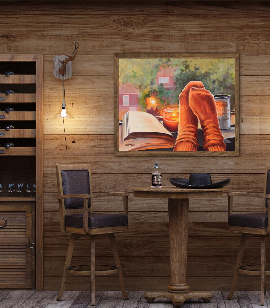 Coffee Still Life Painting, Autumn Morning Art Print - Image 2