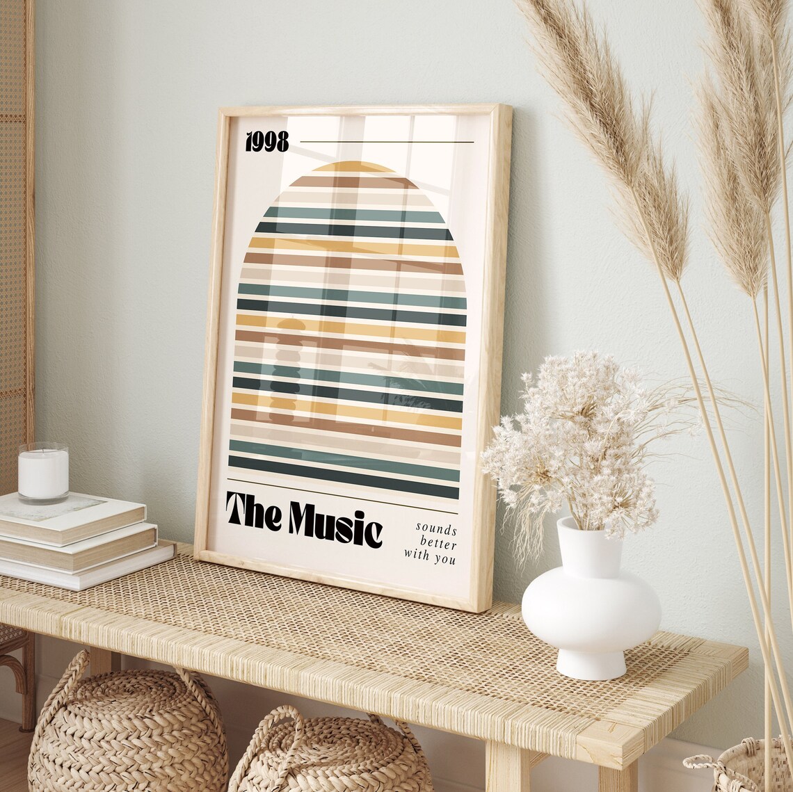 Music Sounds Better Music Wall Decor Art Print - Image 3
