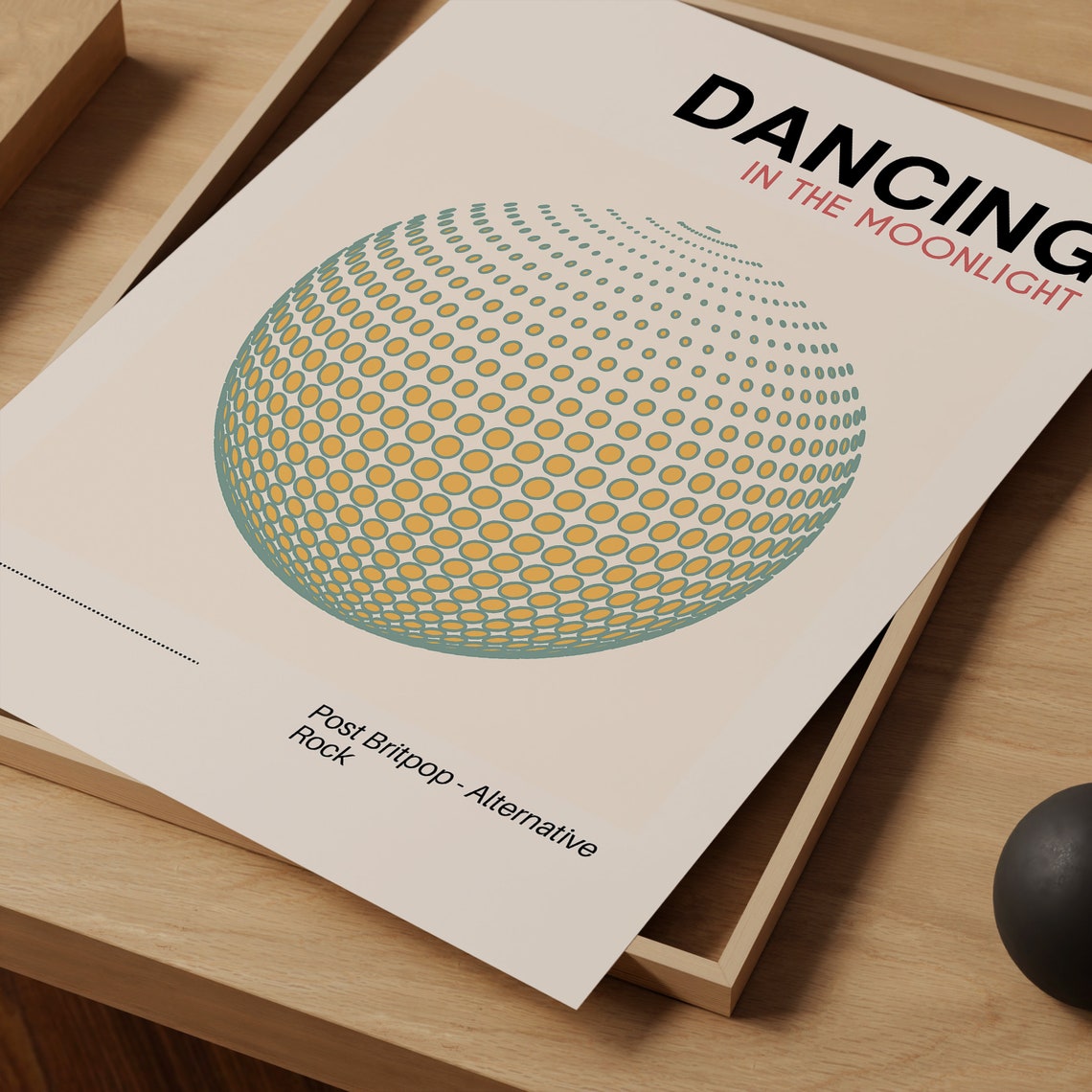 Dancing in the Moonlight Disco Ball Britpop Song Retro Poster - Image 4