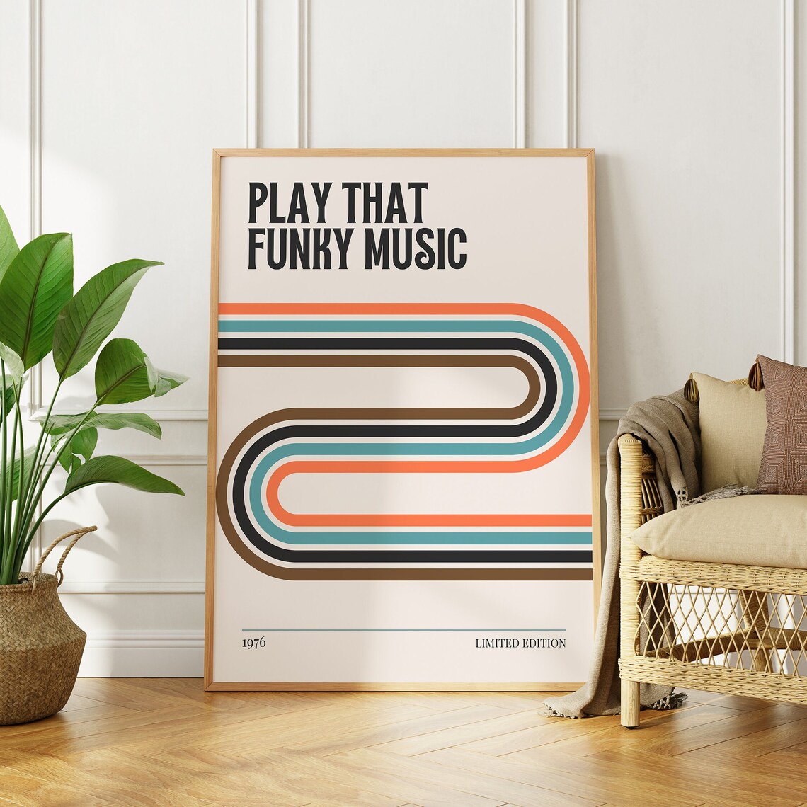 Wild Cherry Play That Funky Music 1976 Retro Disco Groove Poster - Image 2