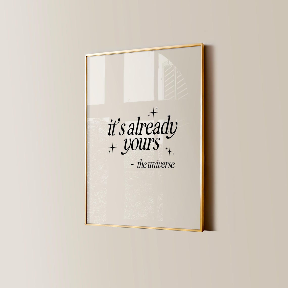 Its Already Yours Manifestation Quote Poster From the Universe - Image 4