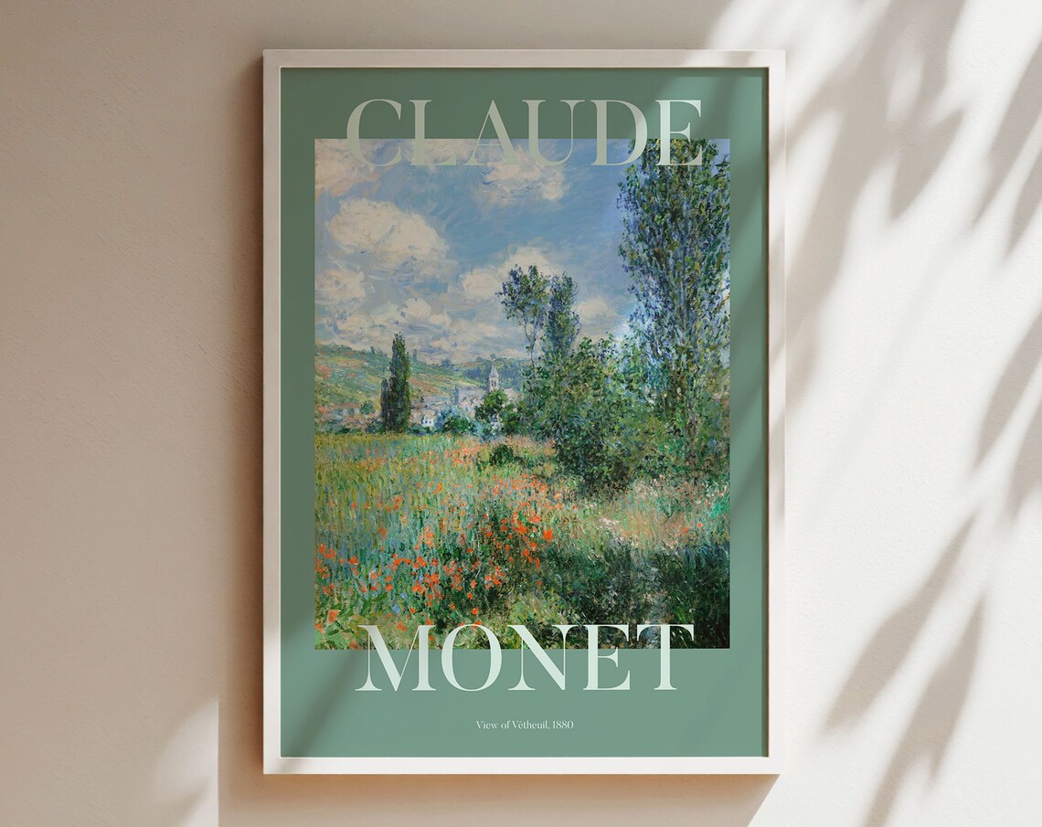 Claude Monet Landscape, Modern Impressionism Art Print