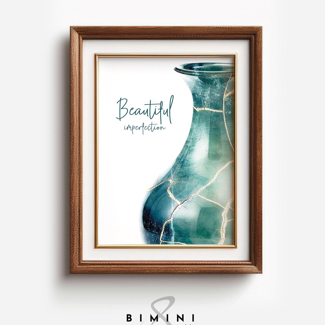 Beautiful Imperfection Kintsugi Vase Art Print, Japan
