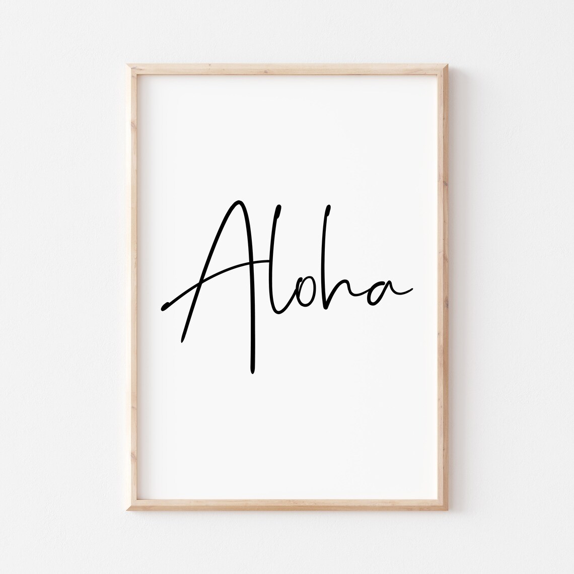 Aloha Beach Decor Art Print, Hawaii Wall Art