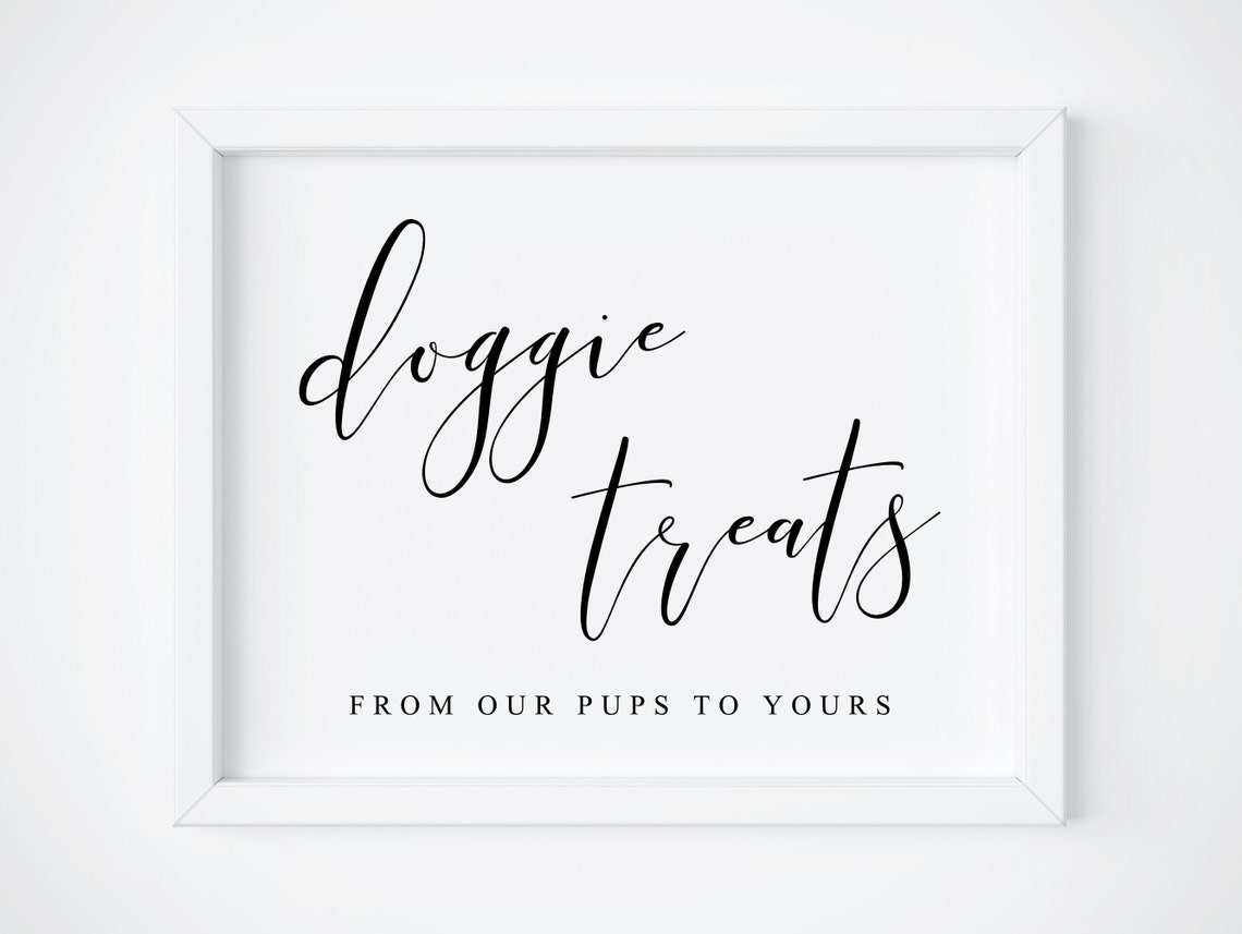 Doggie Treats Signdoggie Bags Signprintable Dog Treats Signwedding Dog Treat Signdog Favor Signwedding Dog Signdog Treat Stationsigns