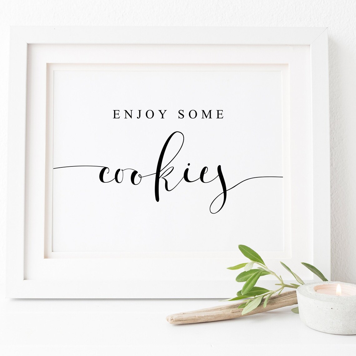 Cookie Bar Sign, Love Is Sweet Dessert Bar Print