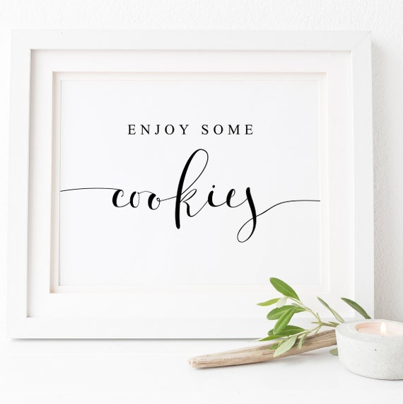 Cookie Bar Sign, Love Is Sweet Dessert Bar Print