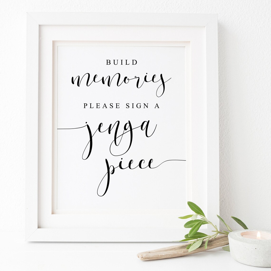 Build Memories Please Sign A Jenga Guestbook Sign
