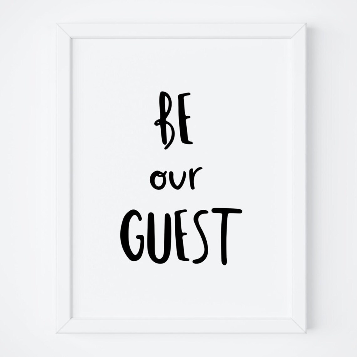 Be Our Guest Printable Be Our Guest Sign Wall Art Living Room Wall Art Guest Room Print Quote Wall Art Instant Download Art