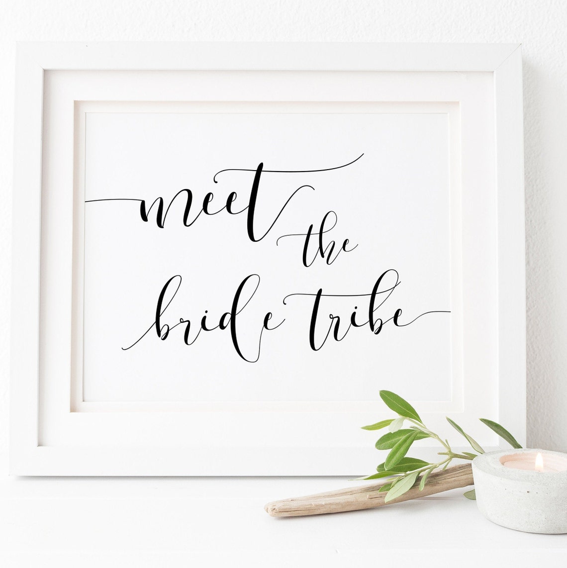 Meet The Bride Tribe Signmeet The Bridesmaidsbridal Party Signbridesmaids Signsbridal Shower Printablewedding Signbridal Shower Sign