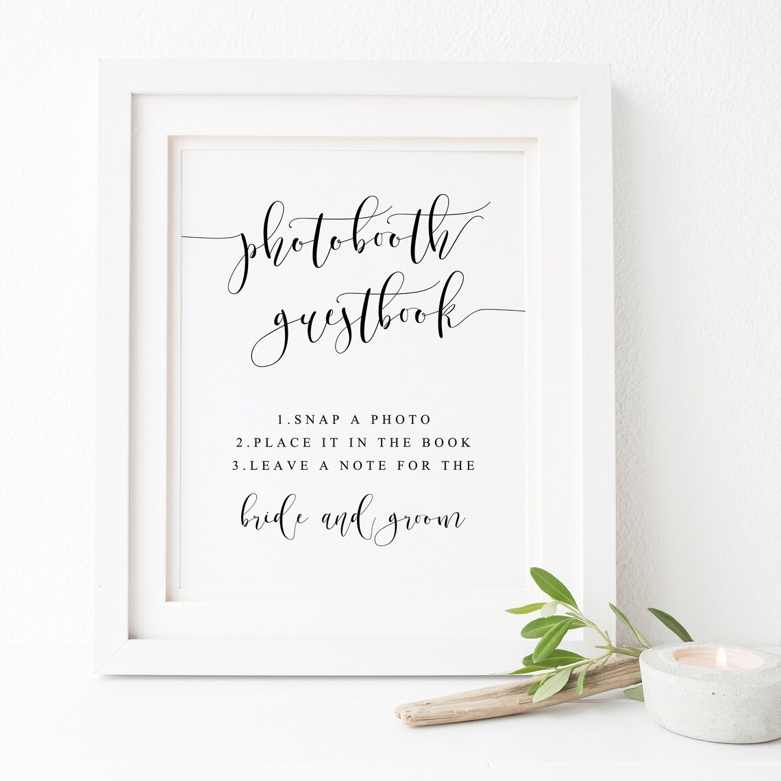 Photobooth Guestbook Sign Wedding Photo Booth Poster