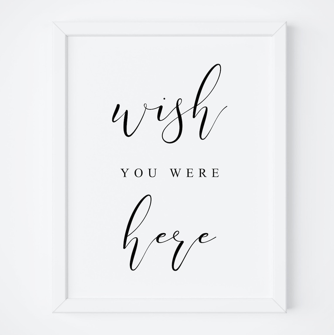 Wish You Were Here Memorial Sign, Love Gift Poster