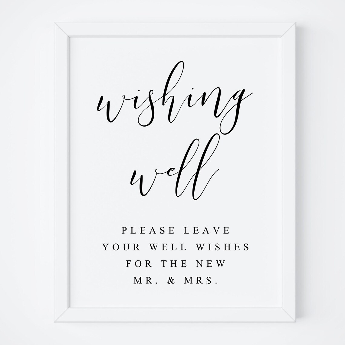 Wishing Well Wedding Sign, Wedding Advice