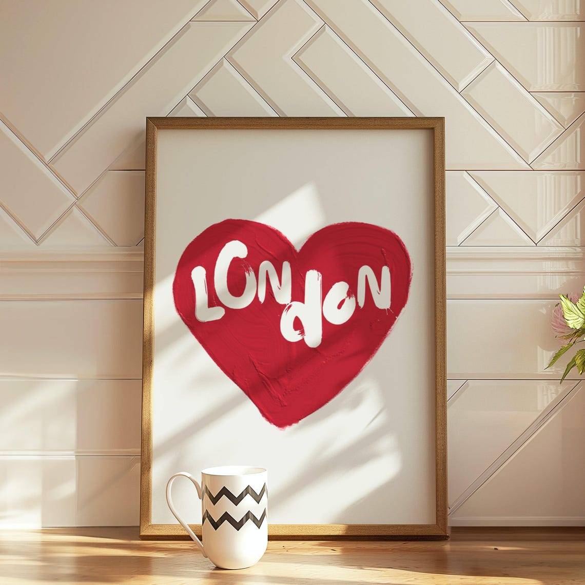 London Retro Travel Poster