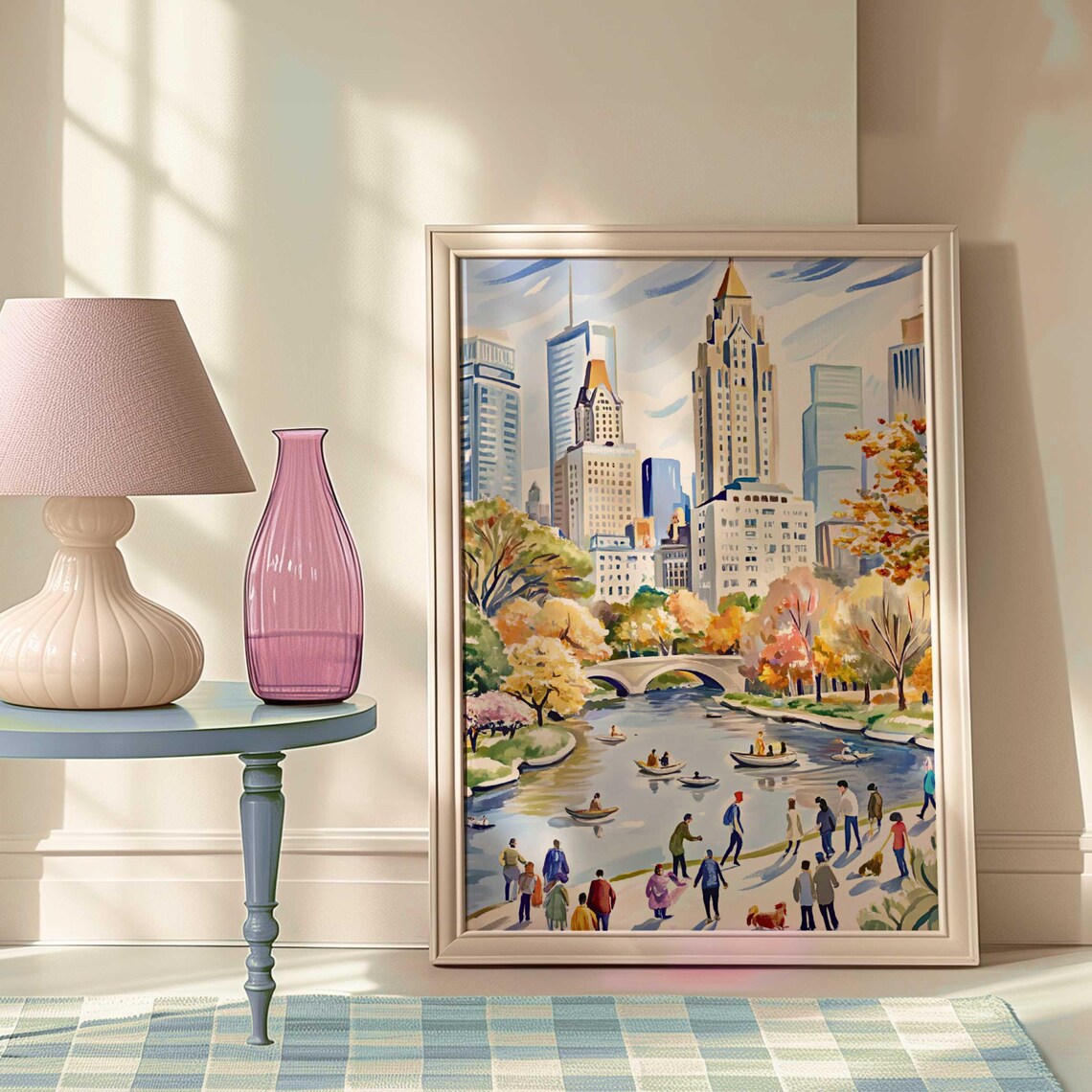 New York City Central Park Travel Poster