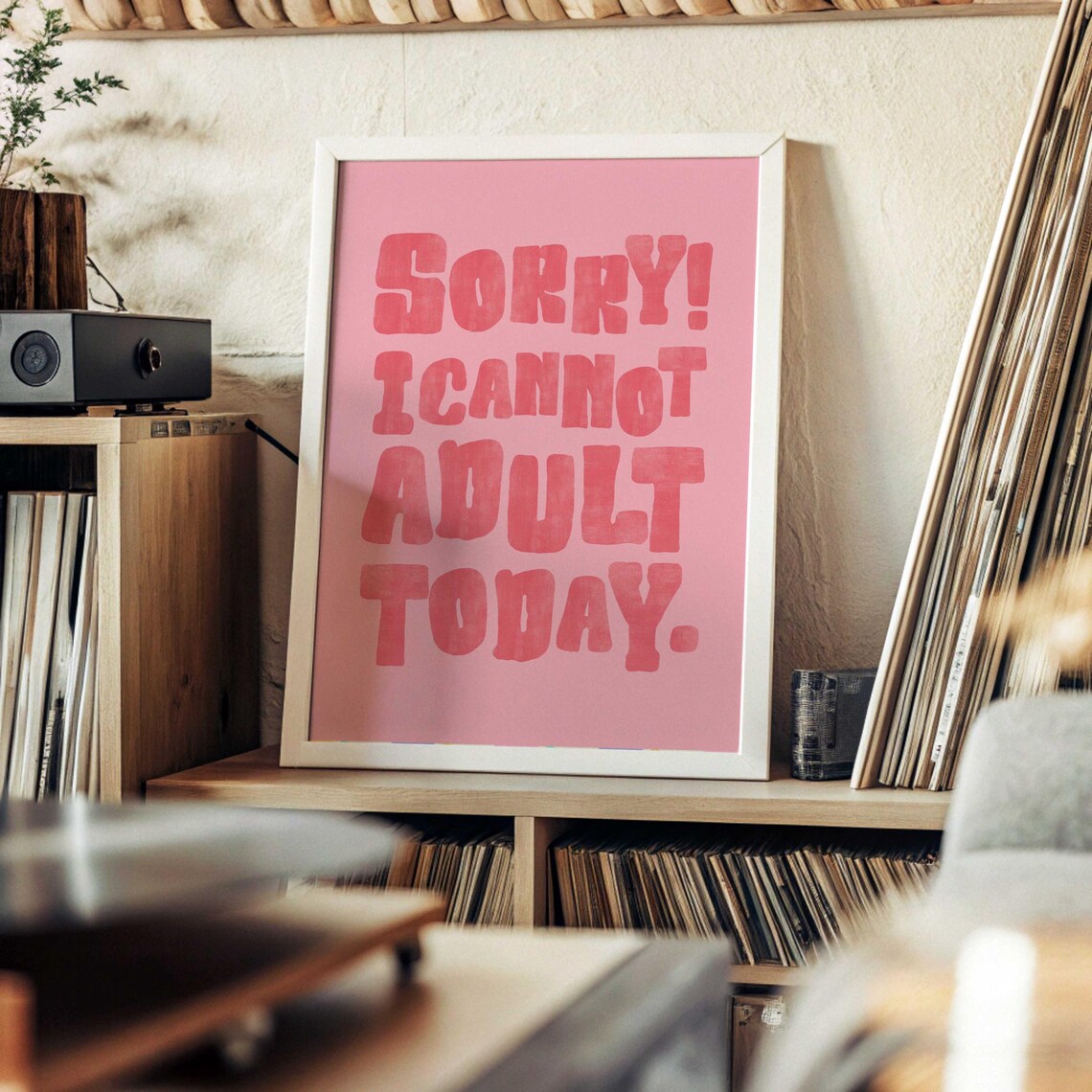 Cubicle Decor Witty Poster, Funny Apartment Dorm