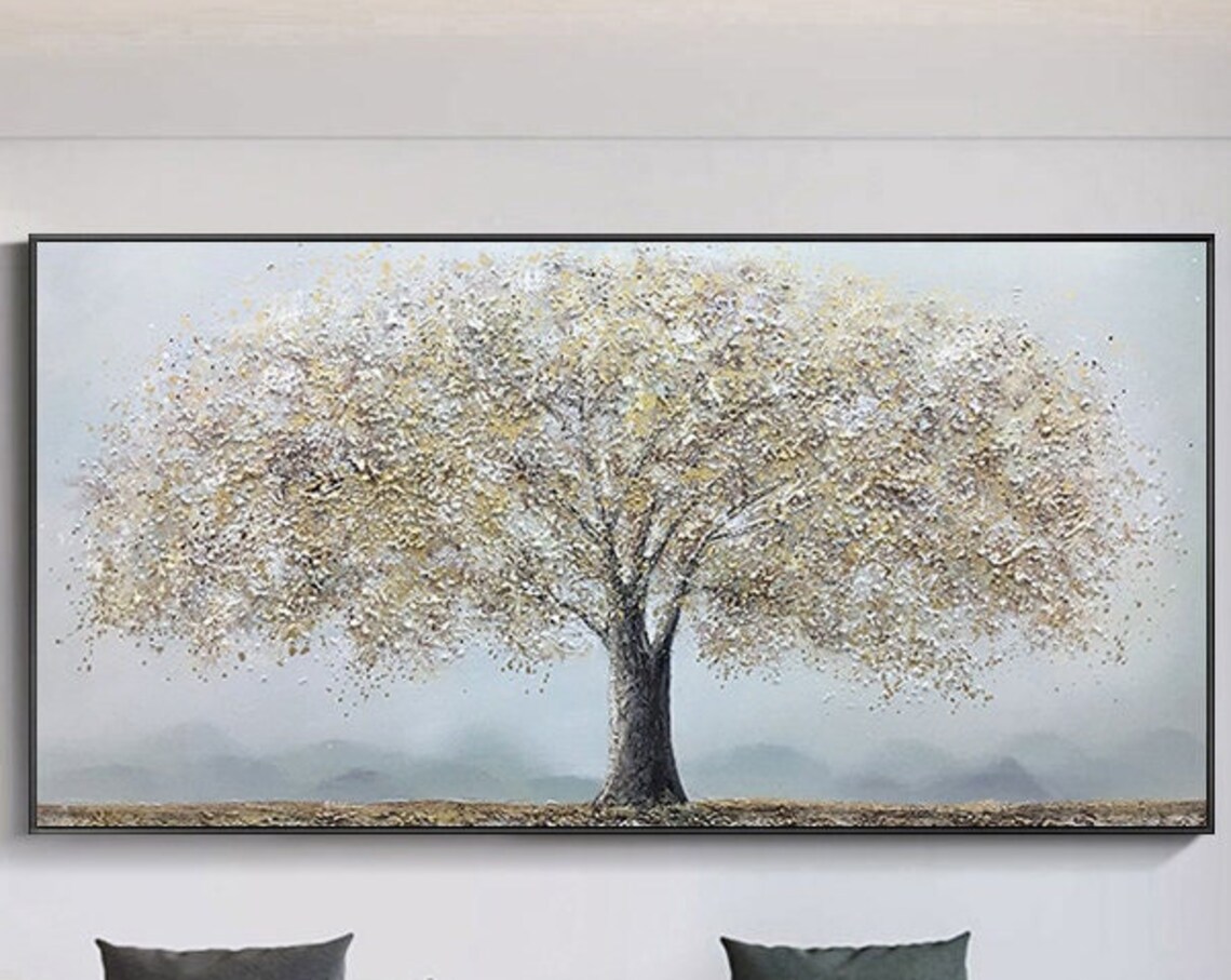 Tree of Life Abstract Oil Painting Art Print