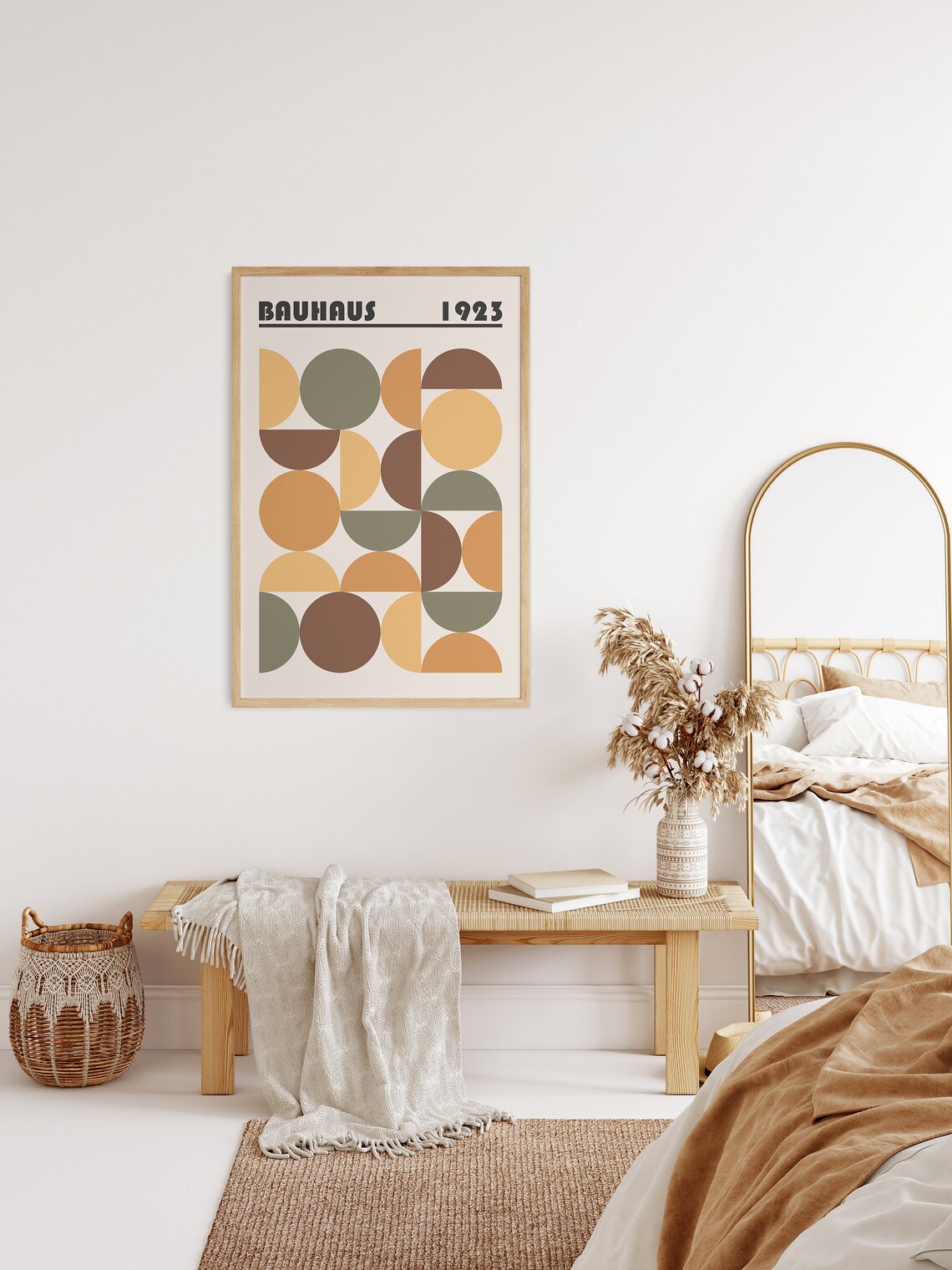 Bauhaus Minimalist Exhibition Poster, Mid-Century Art - Image 2