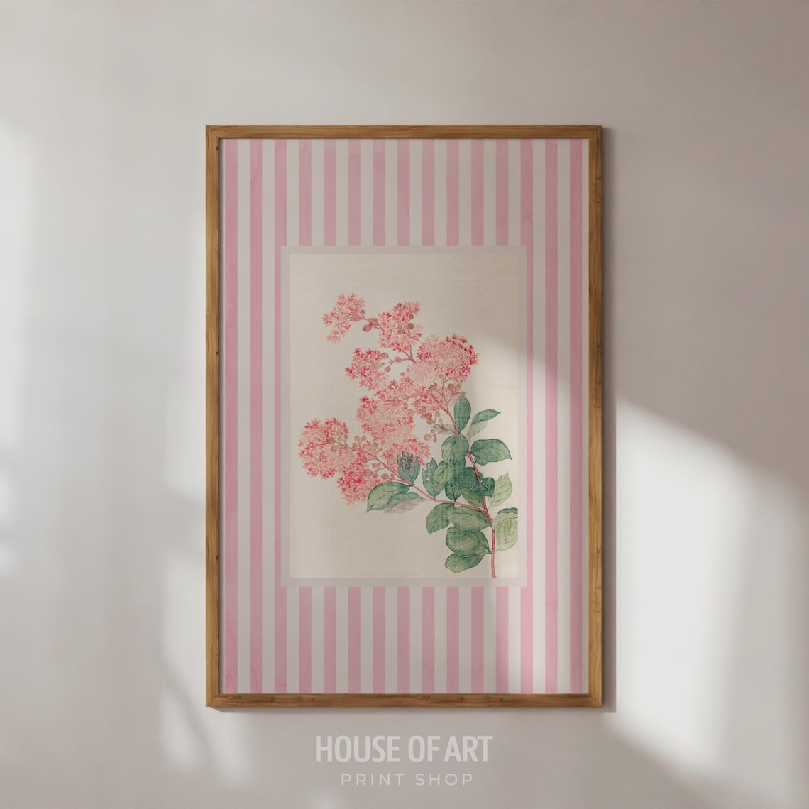 Hydrangea Print, Vintage French Country Art Print