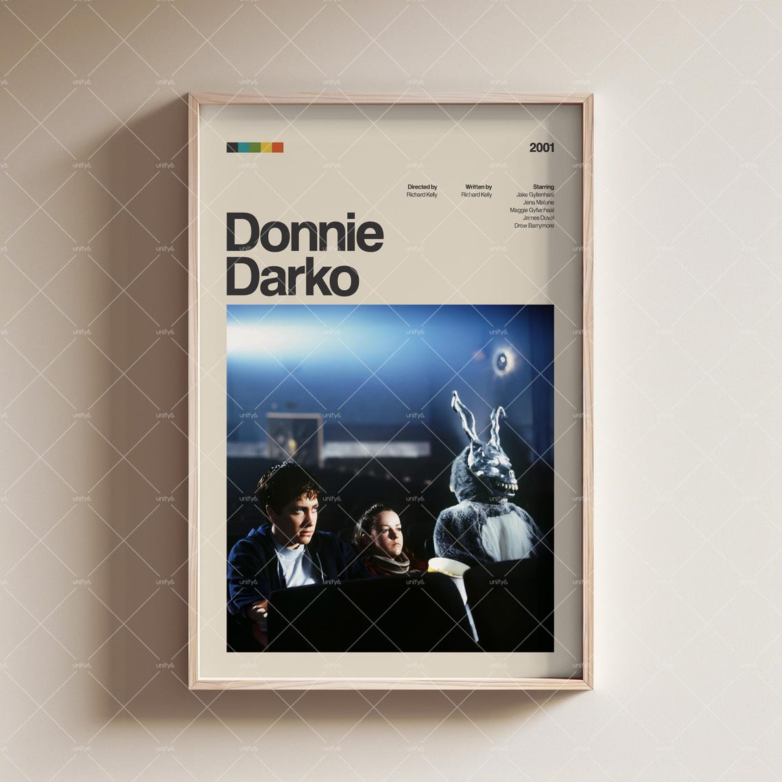 Donnie Darko Vintage Retro Poster Donnie Darko Movie Print Donnie Darko Wall Art Retro Vintage Movie Poster Retro Movie Poster